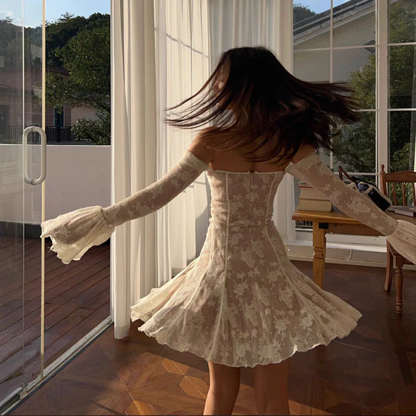 Adrianna Floral Mini Dress - Image 4