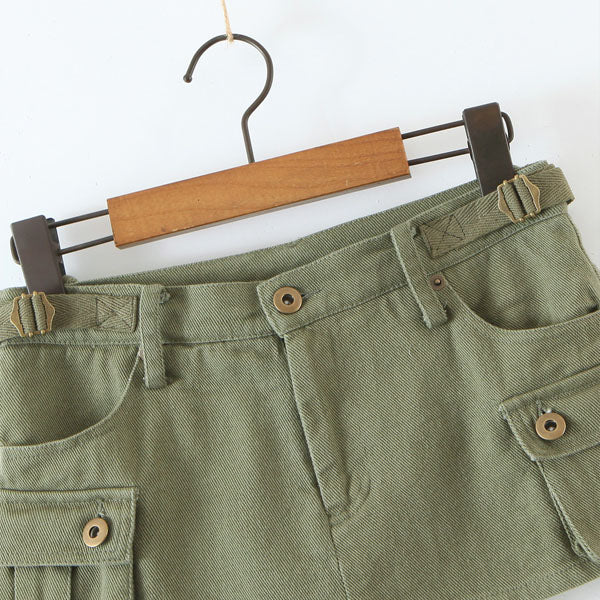 Alicia Mid Rise Cargo Skort - Image 5