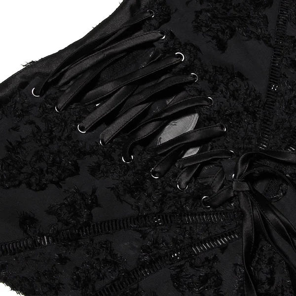 Alina Black Lace Up Back Flora Maxi Dress - Image 7