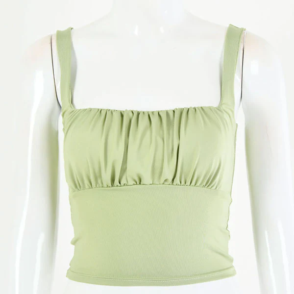 Alisha Ruched Front Crop Top - Image 3