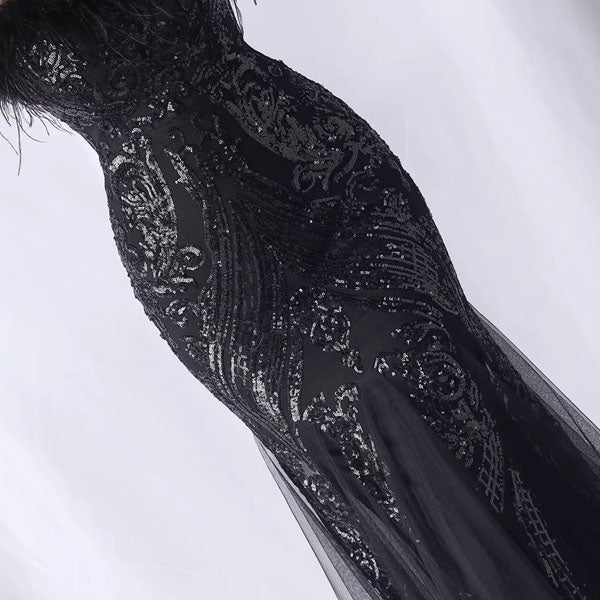 Allura Sparkling Sequin Mermaid Evening Dress - Image 12