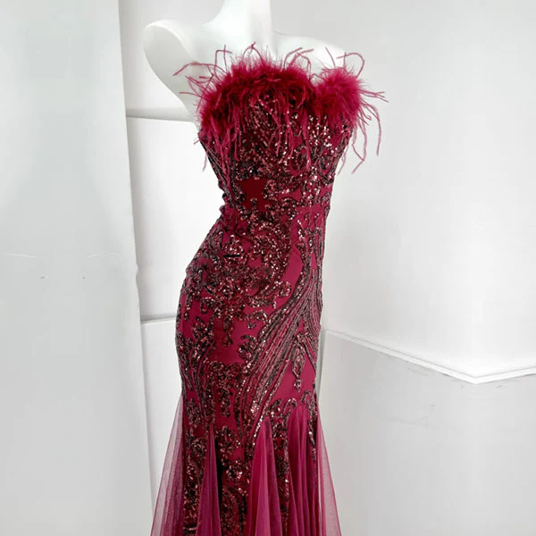 Allura Sparkling Sequin Mermaid Evening Dress - Image 13