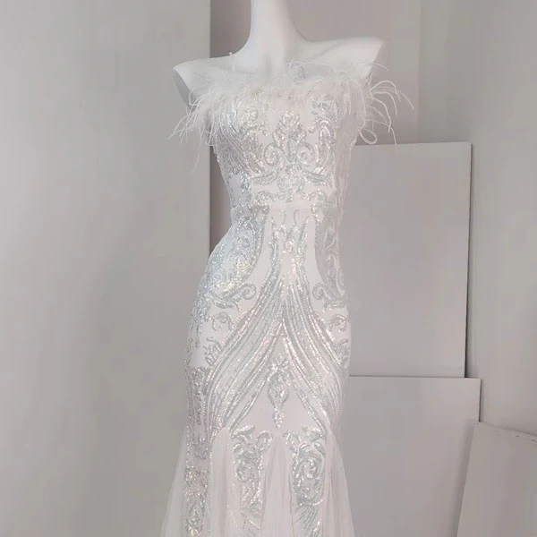 Allura Sparkling Sequin Mermaid Evening Dress - Image 6