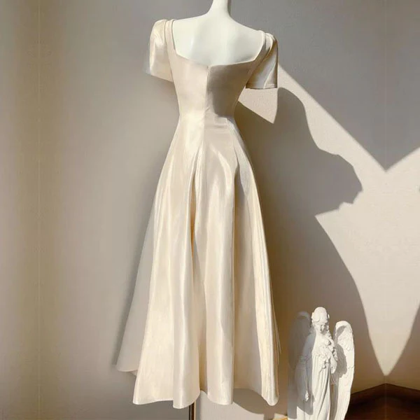 Alouette Grace Ivory Puff Sleeve Midi Dress - Image 7