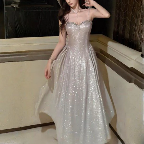 Althea Crystal-Embellished A-Line Evening Dress - Image 2