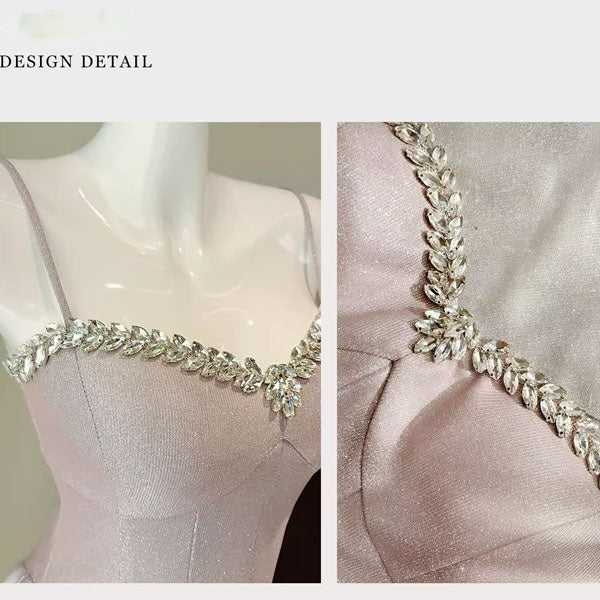Althea Crystal-Embellished A-Line Evening Dress - Image 8