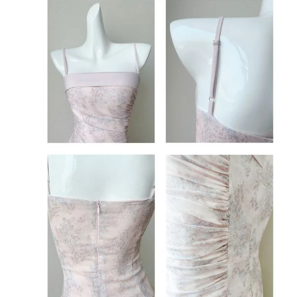 Amara Romantic Lavender Floral Tiered Ruffles Dress - Image 8