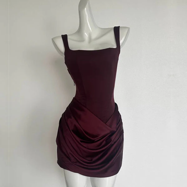 Amira Lace Up Back Corset Mini Dress - Image 3