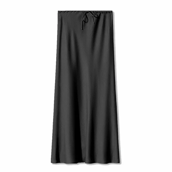 Amy Flawless Satin Midi Skirt - Image 23