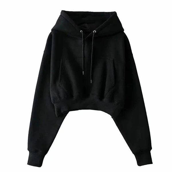 Anabelle Cropped Hoodie Sweater Top - Image 11