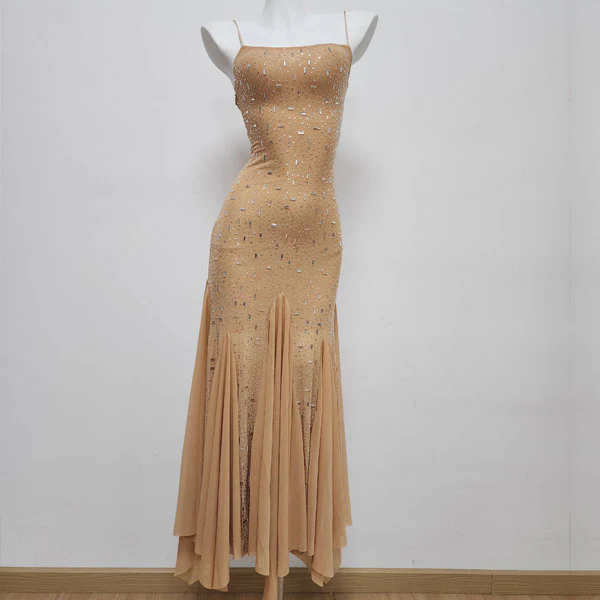 Ann Embellished Glitter Bodycon Pixie Hem Maxi Dress - Image 6