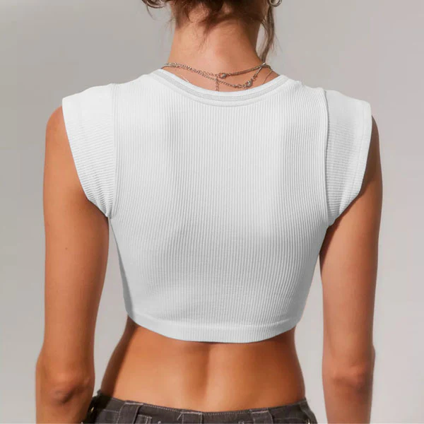Annie Rib Cropped Top - Image 2