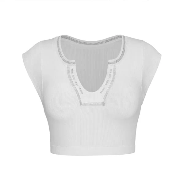 Annie Rib Cropped Top - Image 4
