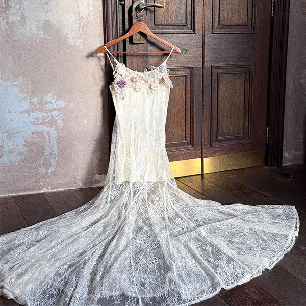 Arabella Romantic Floral Lace Maxi Dress - Image 8
