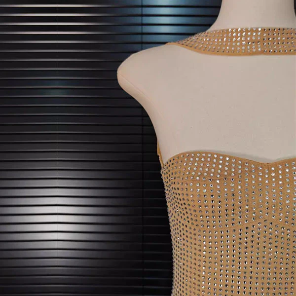 Arrisa Sparkly Strapless Choker Mini Dress - Image 5