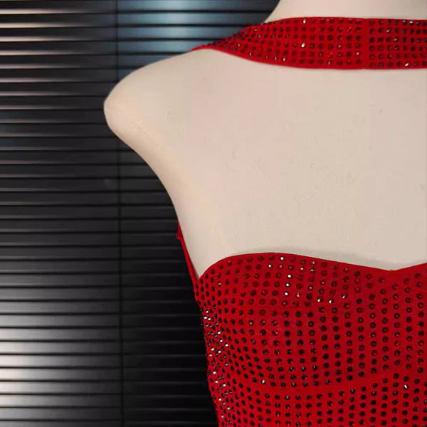 Arrisa Sparkly Strapless Choker Mini Dress - Image 8