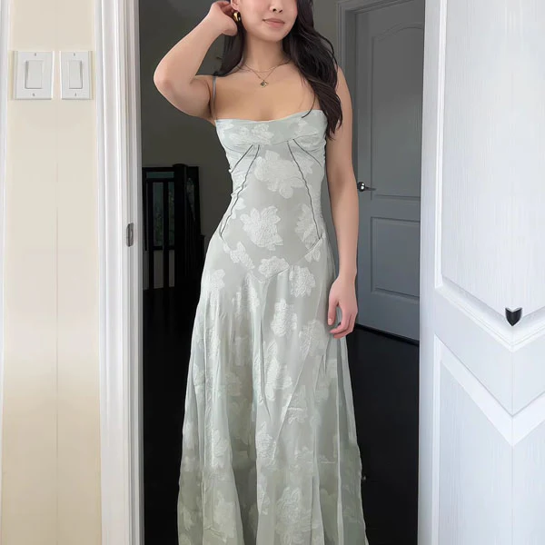 Asara Tie Back Flow Maxi Dress - Image 7