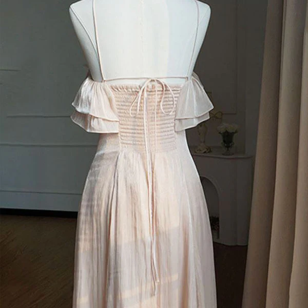 Astra Romantic Halter Ruffles Floral Detail Evening Dress - Image 6