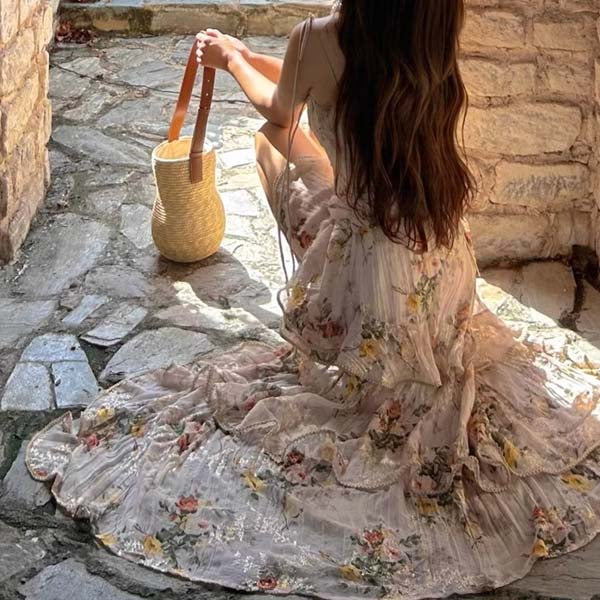 Bailey Floral Hi-Lo Ruffles Maxi Dress - Image 7