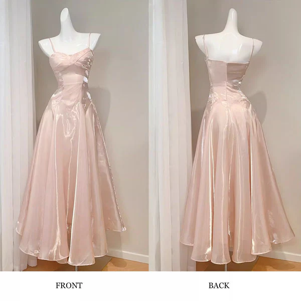 Camilie Ethereal Shimmering Pink Evening Dress - Image 6