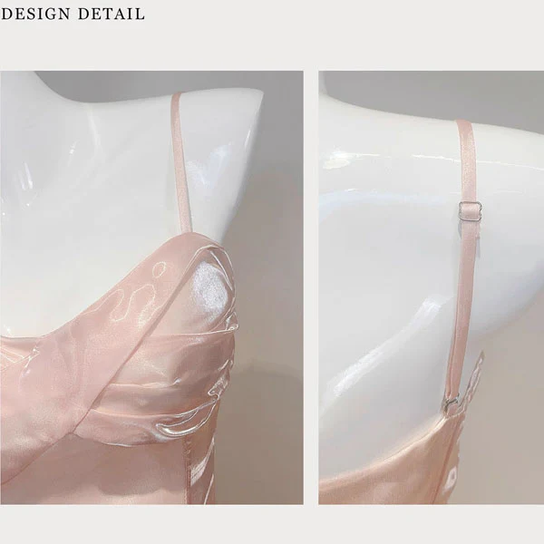 Camilie Ethereal Shimmering Pink Evening Dress - Image 7