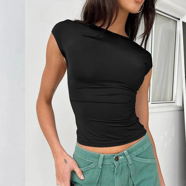 Carina Cap Sleeve Backless Top - Image 14