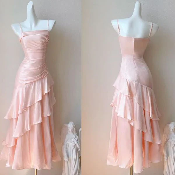 Carrisa Celestial Baby Pink Tiered Ruffles Maxi Dress - Image 7