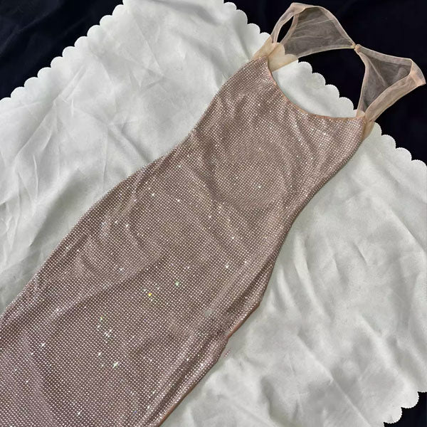 Celeste Luxe Sleeveless Bling Evening Dress - Image 11