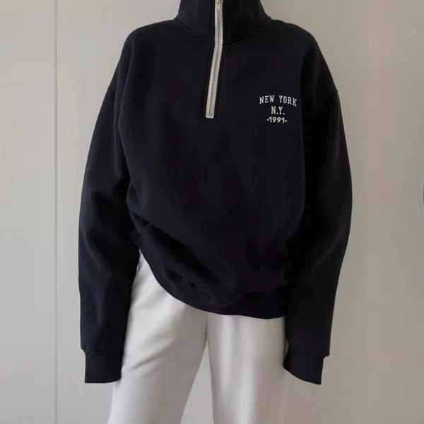 Celia NEW YORK 1991 Zipper SweatShirt - Image 2