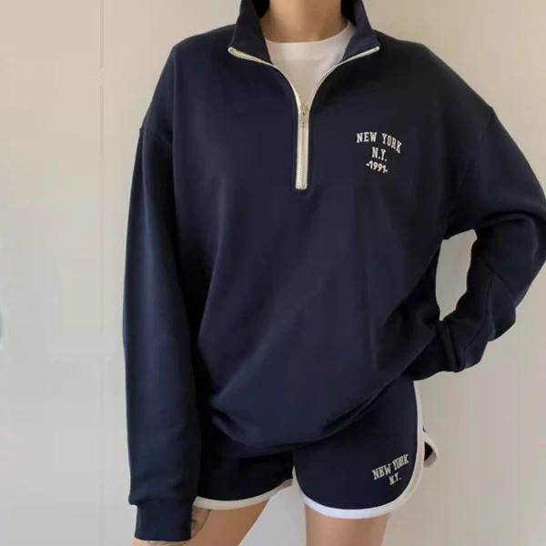 Celia NEW YORK 1991 Zipper SweatShirt - Image 3