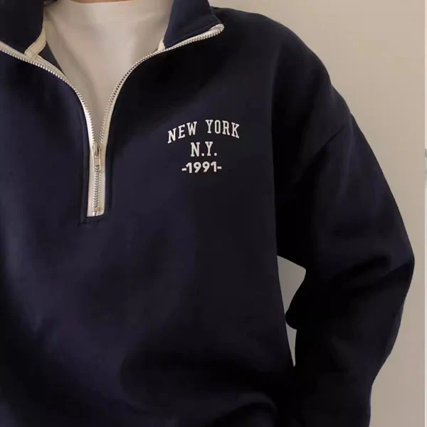 Celia NEW YORK 1991 Zipper SweatShirt - Image 4