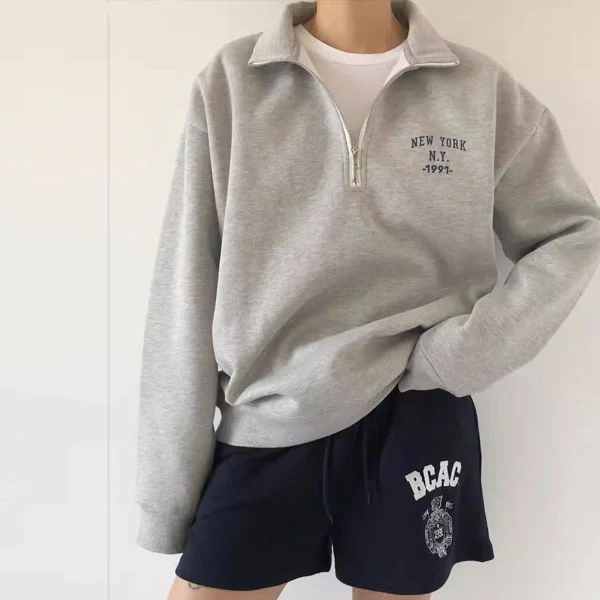 Celia NEW YORK 1991 Zipper SweatShirt - Image 8