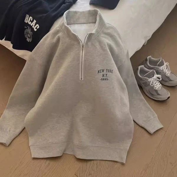 Celia NEW YORK 1991 Zipper SweatShirt - Image 9