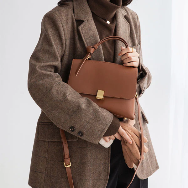 Celina Genuine Leather Messenger Bag - Image 11