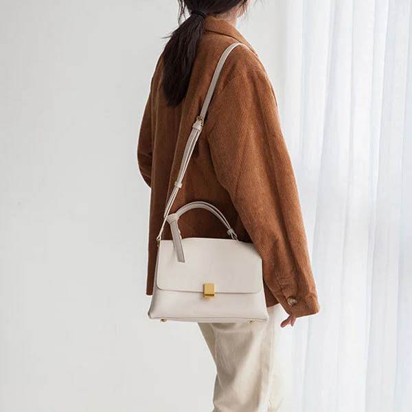 Celina Genuine Leather Messenger Bag - Image 17