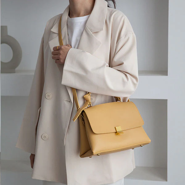 Celina Genuine Leather Messenger Bag - Image 18