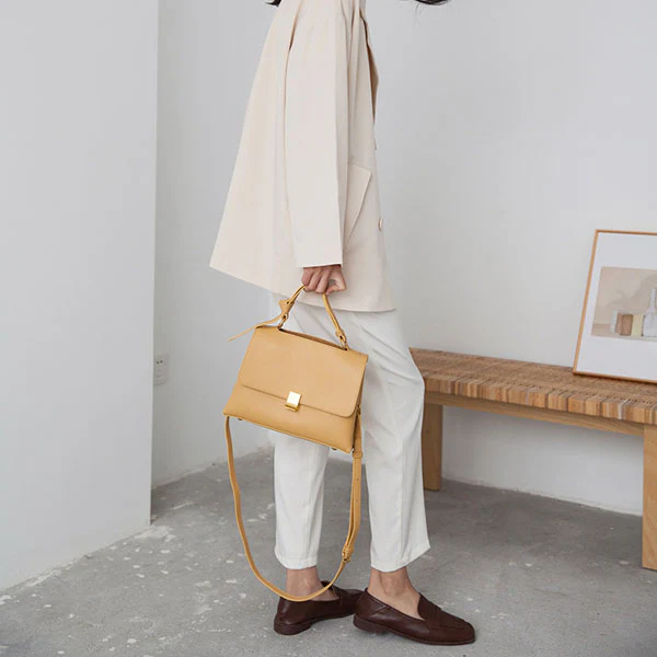 Celina Genuine Leather Messenger Bag - Image 20