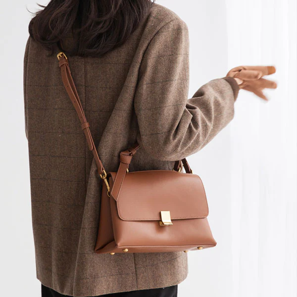 Celina Genuine Leather Messenger Bag - Image 4