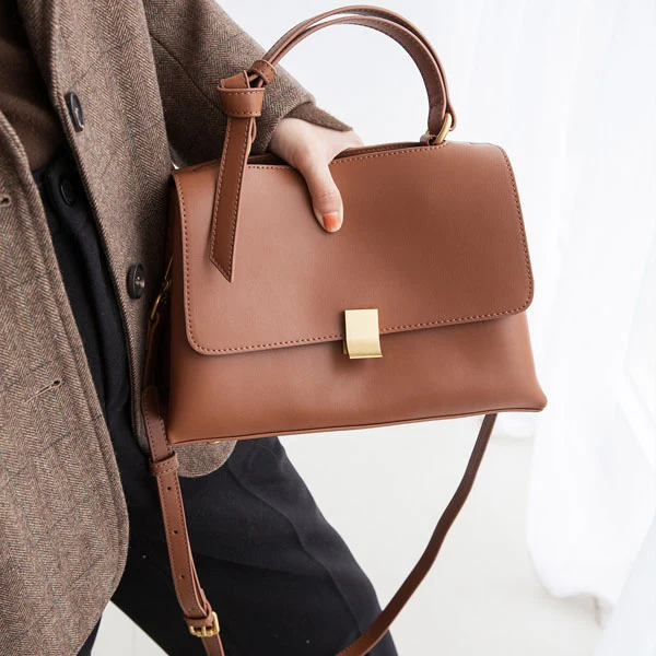 Celina Genuine Leather Messenger Bag - Image 6