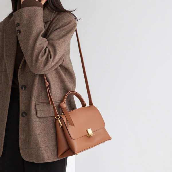 Celina Genuine Leather Messenger Bag - Image 8