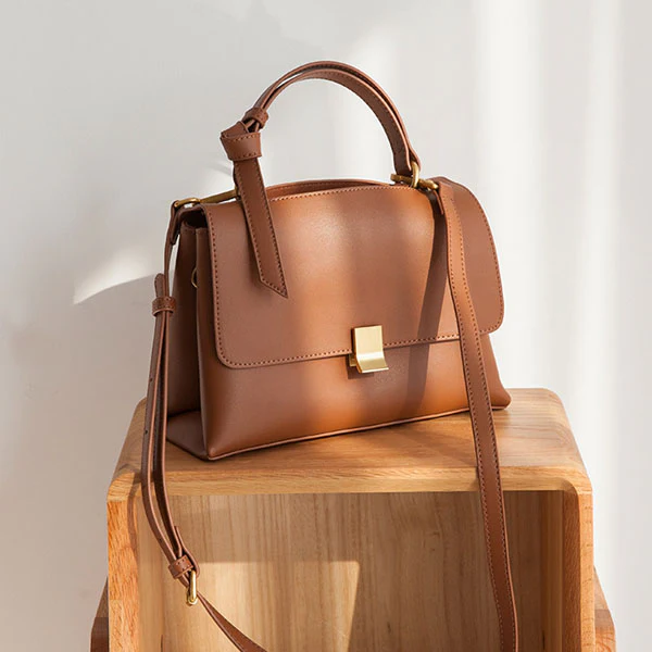 Celina Genuine Leather Messenger Bag - Image 9