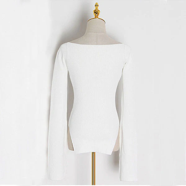 Charlie Scoop Neck Knit Top - Image 6