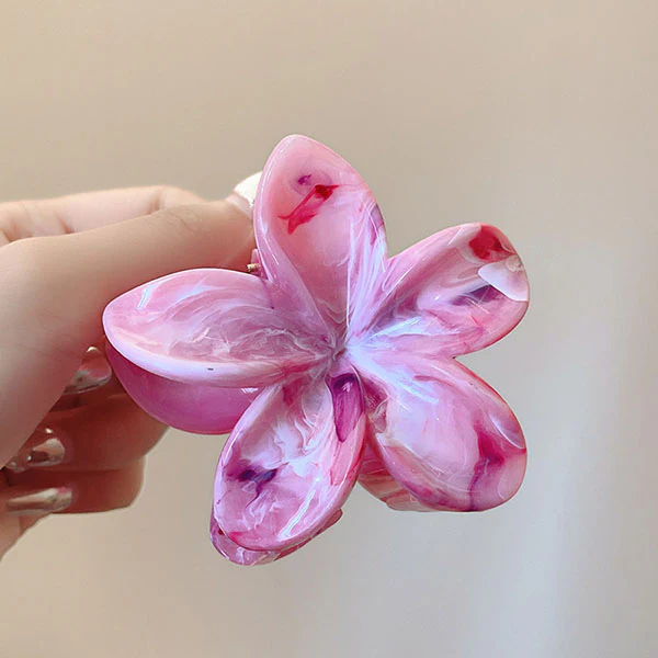 Christy Plumeria Floral Hair Clip - Image 14