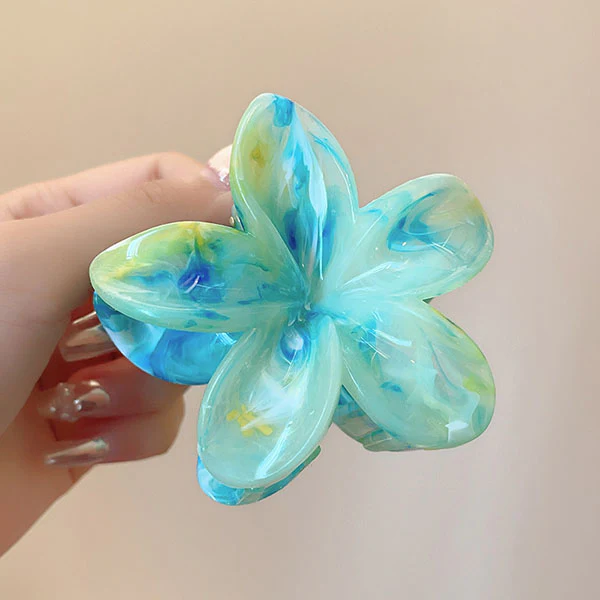 Christy Plumeria Floral Hair Clip - Image 17