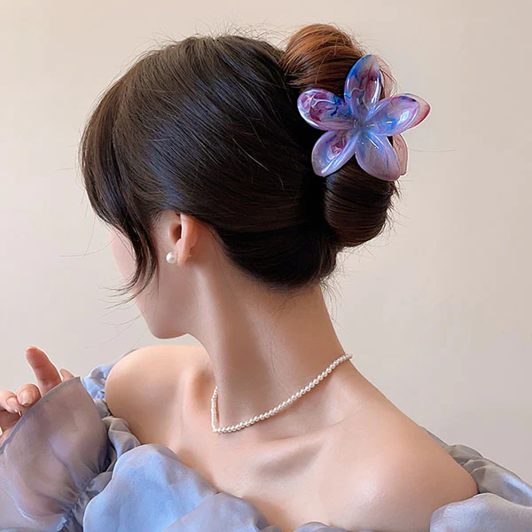 Christy Plumeria Floral Hair Clip - Image 6