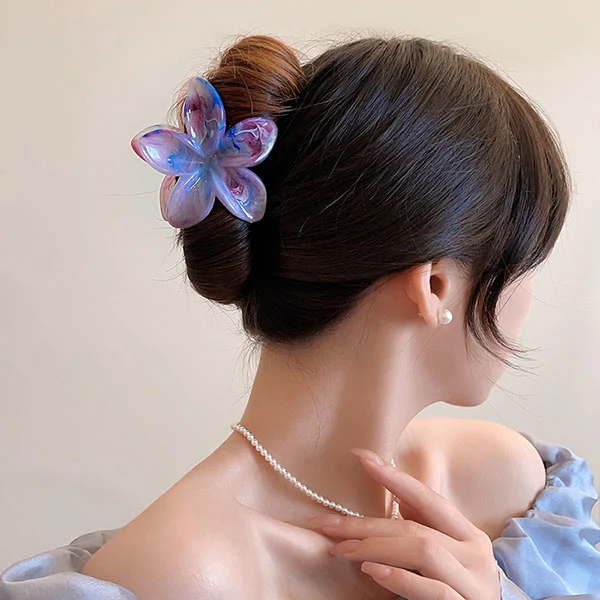 Christy Plumeria Floral Hair Clip - Image 7
