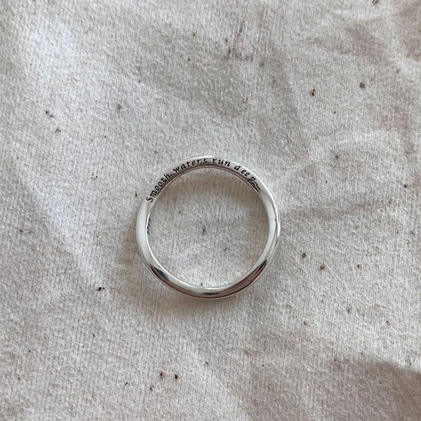 Kirina Smooth Waters Run Deep Silver Ring - Image 3