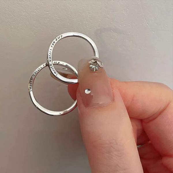 Kirina Smooth Waters Run Deep Silver Ring - Image 4