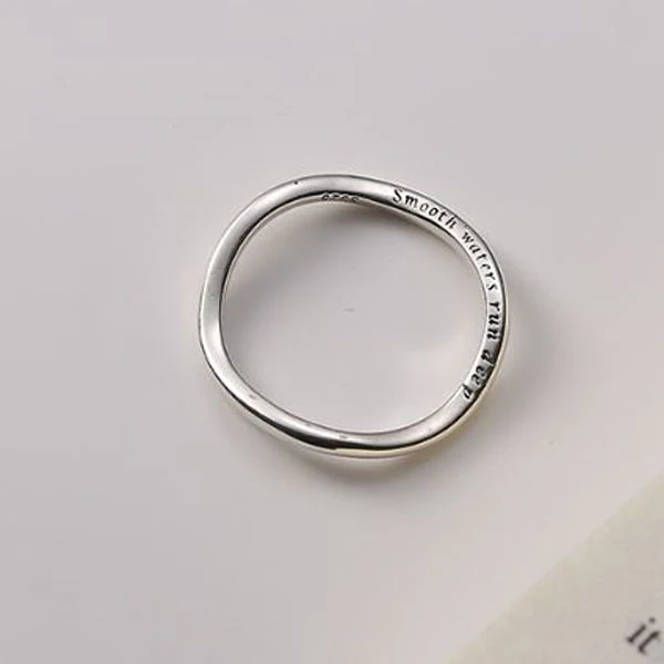 Kirina Smooth Waters Run Deep Silver Ring - Image 7