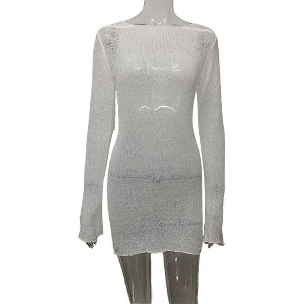 Kendal Light Knit Sheer Swim Cover Up - Image 5